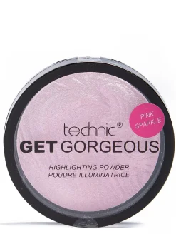 New Technic Get Gorgeous Pink Sparkle Highlighter Women Beauty
