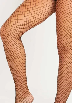 New Tyla Black Fishnet Tights Women Socks & Tights