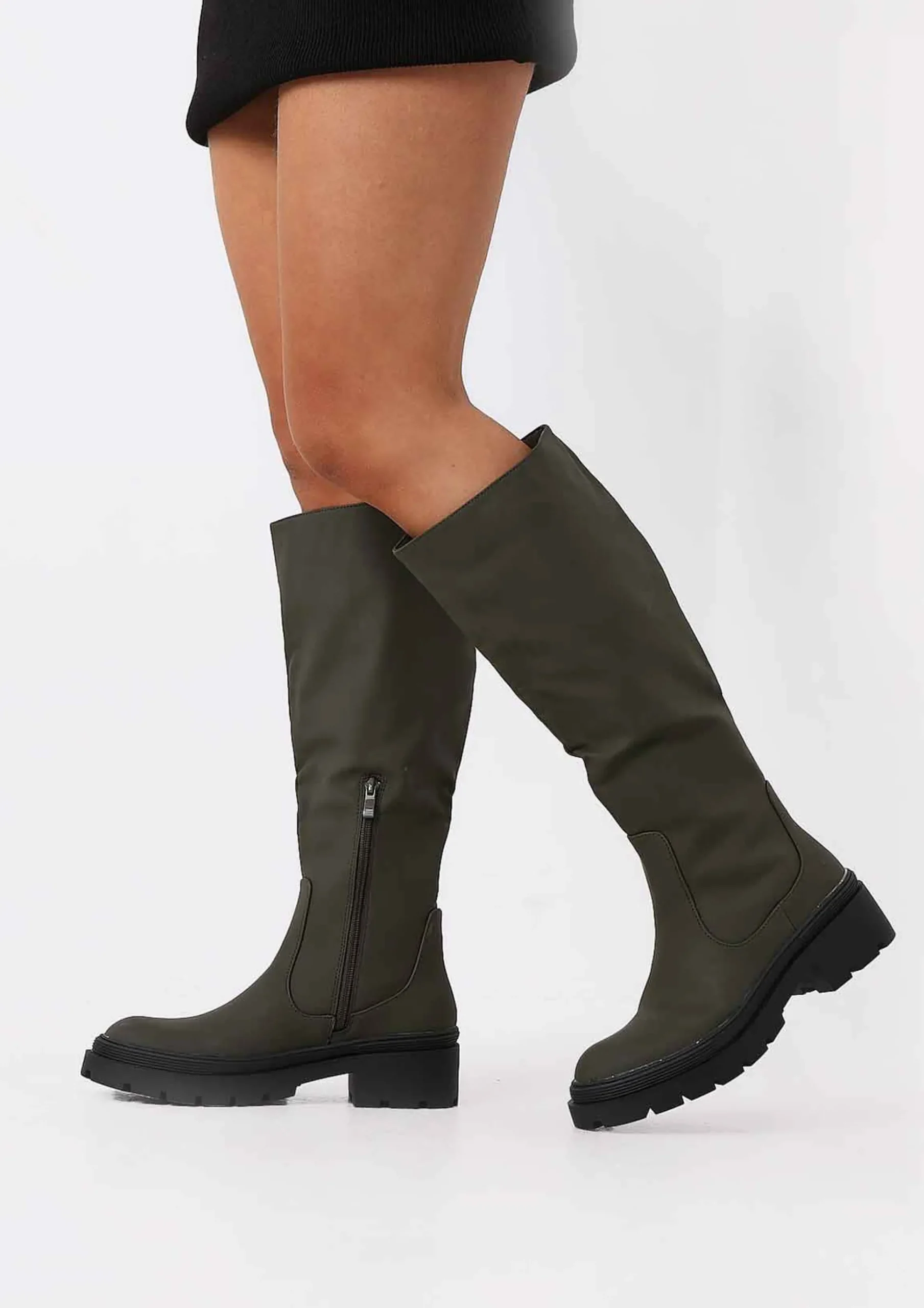 Discount Zeke Khaki Wellie Boots Women Boots