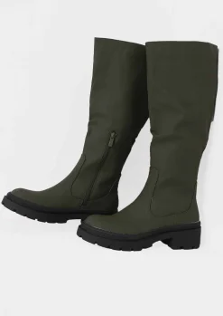 Discount Zeke Khaki Wellie Boots Women Boots