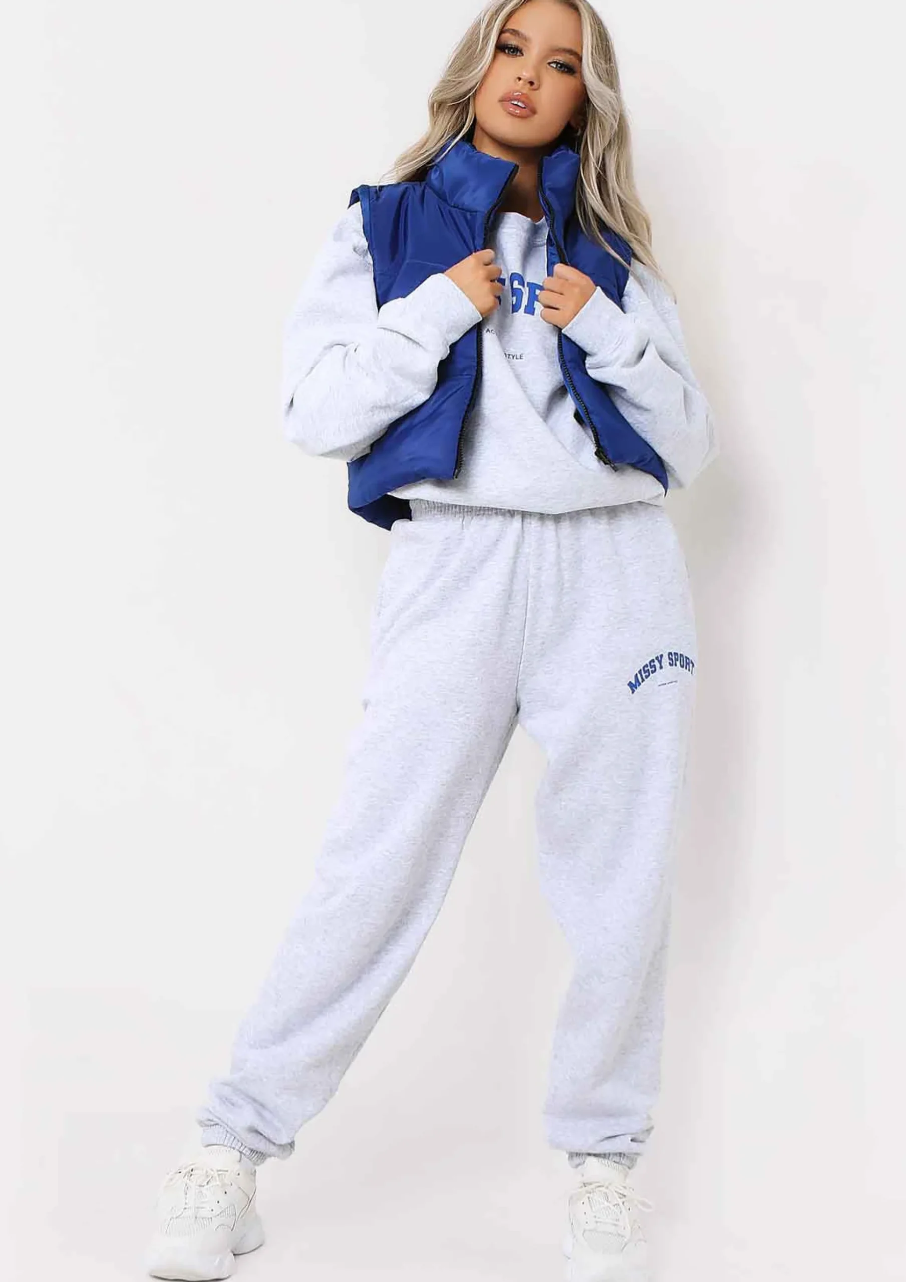 Zoey Grey Missy Sport Slogan Jogger Co-Ord^Missy Empire Discount